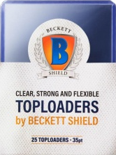 Beckett Shield - Card Sleeves Toploader 35pt (25 Count)