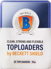 Beckett Shield - Card Sleeves Toploader 55pt (25 Count)