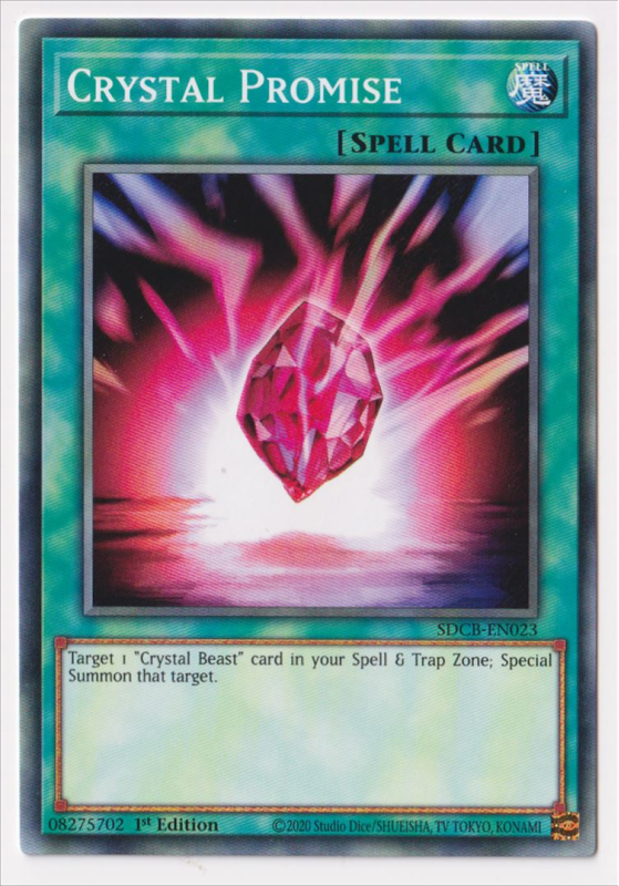 Crystal Promise (Common) : SDCB-EN023 - Yu-Gi-Oh! Single Card Crystal Promise (Common) : SDCB-EN023 - Yu-Gi-Oh! Single Card