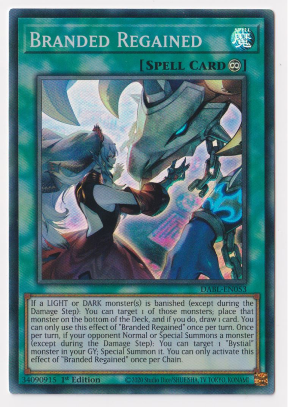 Branded Regained (Super Rare) : DABL-EN053 - Yu-Gi-Oh! Single Card Branded Regained (Super Rare) : DABL-EN053 - Yu-Gi-Oh! Single Card