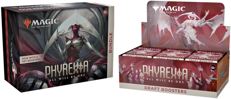 Magic the Gathering: Phyrexia: All Will Be One - Draft Booster Box and Bundle COMBO Magic the Gathering: Phyrexia: All Will Be One - Draft Booster Box and Bundle COMBO