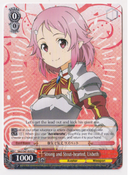 Strong and Stout-hearted, Lisbeth : SAO/S47-E052 SWORD ART ONLINE RE:EDIT - Weiss/Schwarz Single Card
