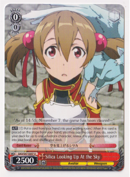 Silica Looking Up At the Sky : SAO/S47-E057 SWORD ART ONLINE RE:EDIT - Weiss/Schwarz Single Card