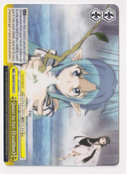 Quest to Get Excalibur : SAO/S47-E105 SWORD ART ONLINE RE:EDIT - Weiss/Schwarz Single Card