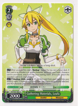 Gathering Materials, Leafa : SAO/S47-E041 SWORD ART ONLINE RE:EDIT - Weiss/Schwarz Single Card