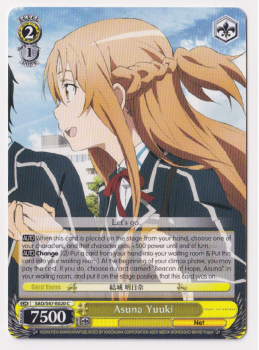 Asuna Yuuki : SAO/S47-E020 SWORD ART ONLINE RE:EDIT - Weiss/Schwarz Single Card