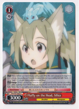Fluffy on the Head, Silica : SAO/S47-E067 SWORD ART ONLINE RE:EDIT - Weiss/Schwarz Single Card
