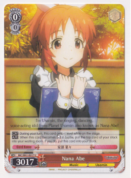 Nana Abe single card from Weiss/Schwarz