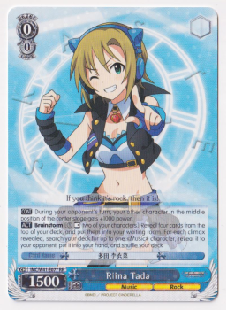 Riina Tada single card from Weiss/Schwarz