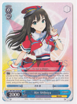 Rin Shibuya single card from Weiss/Schwarz