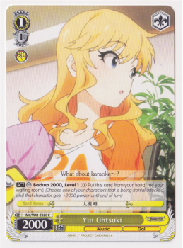 Yui Ohtsuki single card from Weiss/Schwarz