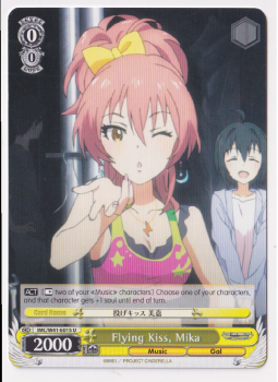 Flying Kiss, Mika single card from Weiss/Schwarz