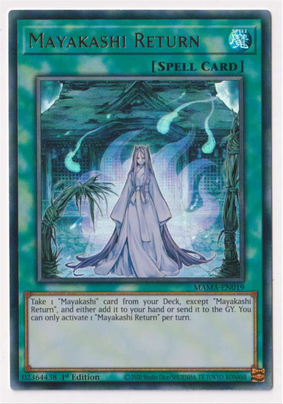 Mayakashi Return (Ultra Rare) : MAMA-EN019 - Yu-Gi-Oh! Single Card Mayakashi Return (Ultra Rare) : MAMA-EN019 - Yu-Gi-Oh! Single Card