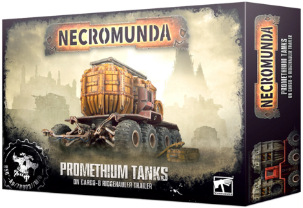 Necromunda : Promethium Tanks on Cargo-8 Ridgehauler Trailer