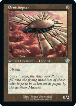 Ornithopter single card from Magic the Gathering
