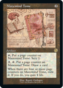 Mazemind Tome (SCHEMATICS) (FOIL) single card from Magic the Gathering