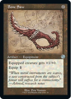 Bone Saw (SCHEMATICS) (FOIL) single card from Magic the Gathering