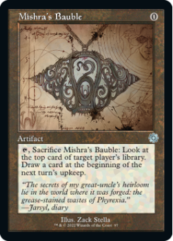 Mishra's Bauble (SCHEMATICS) (FOIL) single card from Magic the Gathering