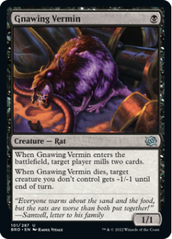 Gnawing Vermin (FOIL) single card from Magic the Gathering