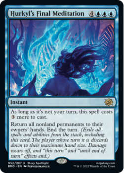 Hurkyl's Final Meditation (FOIL) single card from Magic the Gathering