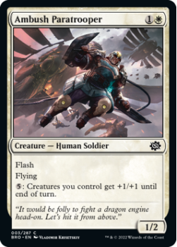 Ambush Paratrooper (FOIL) single card from Magic the Gathering