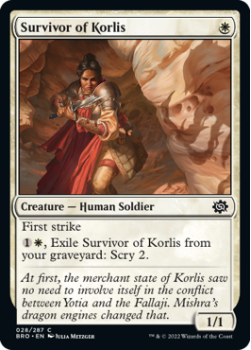 Survivor of Korlis single card from Magic the Gathering