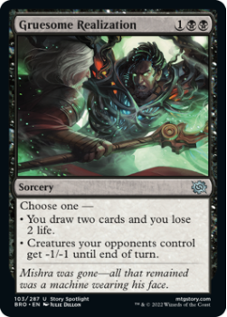 Gruesome Realization (FOIL) single card from Magic the Gathering