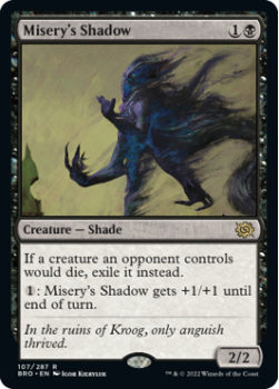 Misery's Shadow (FOIL) single card from Magic the Gathering