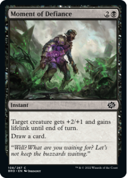 Moment of Defiance (FOIL) single card from Magic the Gathering