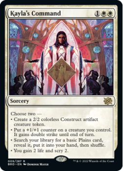 Kayla's Command (FOIL) single card from Magic the Gathering