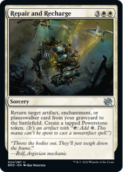 Repair and Recharge single card from Magic the Gathering
