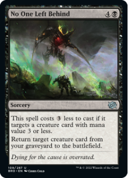 No One Left Behind (FOIL) single card from Magic the Gathering