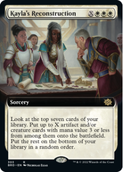 Kayla's Reconstruction (EXTENDED) single card from Magic the Gathering