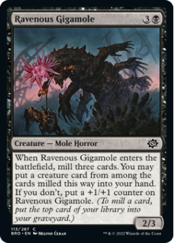 Ravenous Gigamole (FOIL) single card from Magic the Gathering