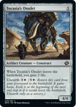 Tocasia's Onulet single card from Magic the Gathering