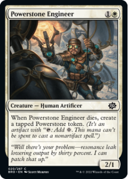 Powerstone Engineer single card from Magic the Gathering
