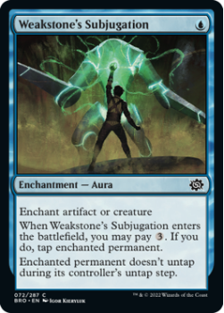Weakstone's Subjugation (FOIL) single card from Magic the Gathering