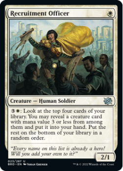 Recruitment Officer (FOIL) single card from Magic the Gathering
