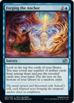 Forging the Anchor (FOIL) single card from Magic the Gathering