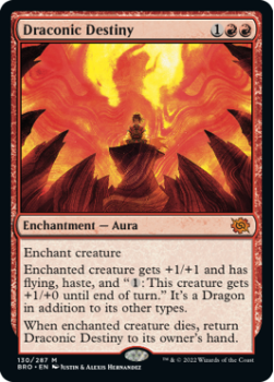 Draconic Destiny (FOIL) single card from Magic the Gathering