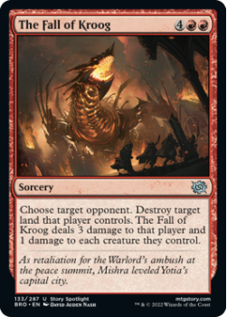 The Fall of Kroog (FOIL) single card from Magic the Gathering