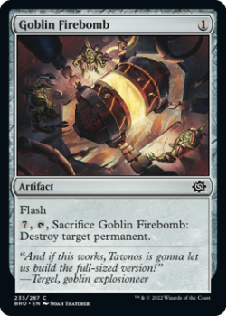 Goblin Firebomb single card from Magic the Gathering