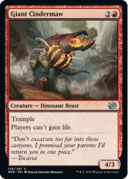 Giant Cindermaw (FOIL) single card from Magic the Gathering