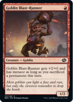 Goblin Blast-Runner (FOIL) single card from Magic the Gathering