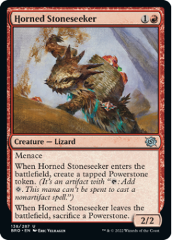 Horned Stoneseeker (FOIL) single card from Magic the Gathering