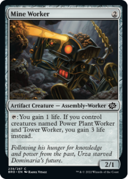 Mine Worker single card from Magic the Gathering