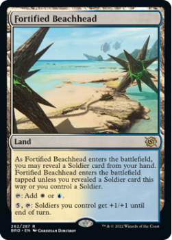 Fortified Beachhead single card from Magic the Gathering
