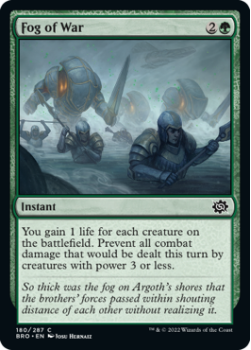 Fog of War single card from Magic the Gathering