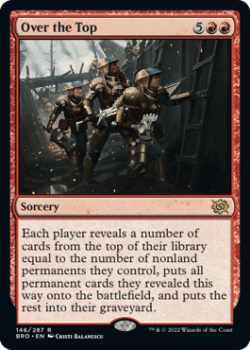 Over the Top (FOIL) single card from Magic the Gathering