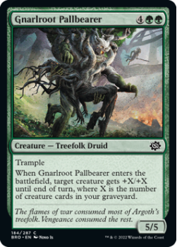 Gnarlroot Pallbearer single card from Magic the Gathering